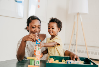 RBT and toddler at early intervention session